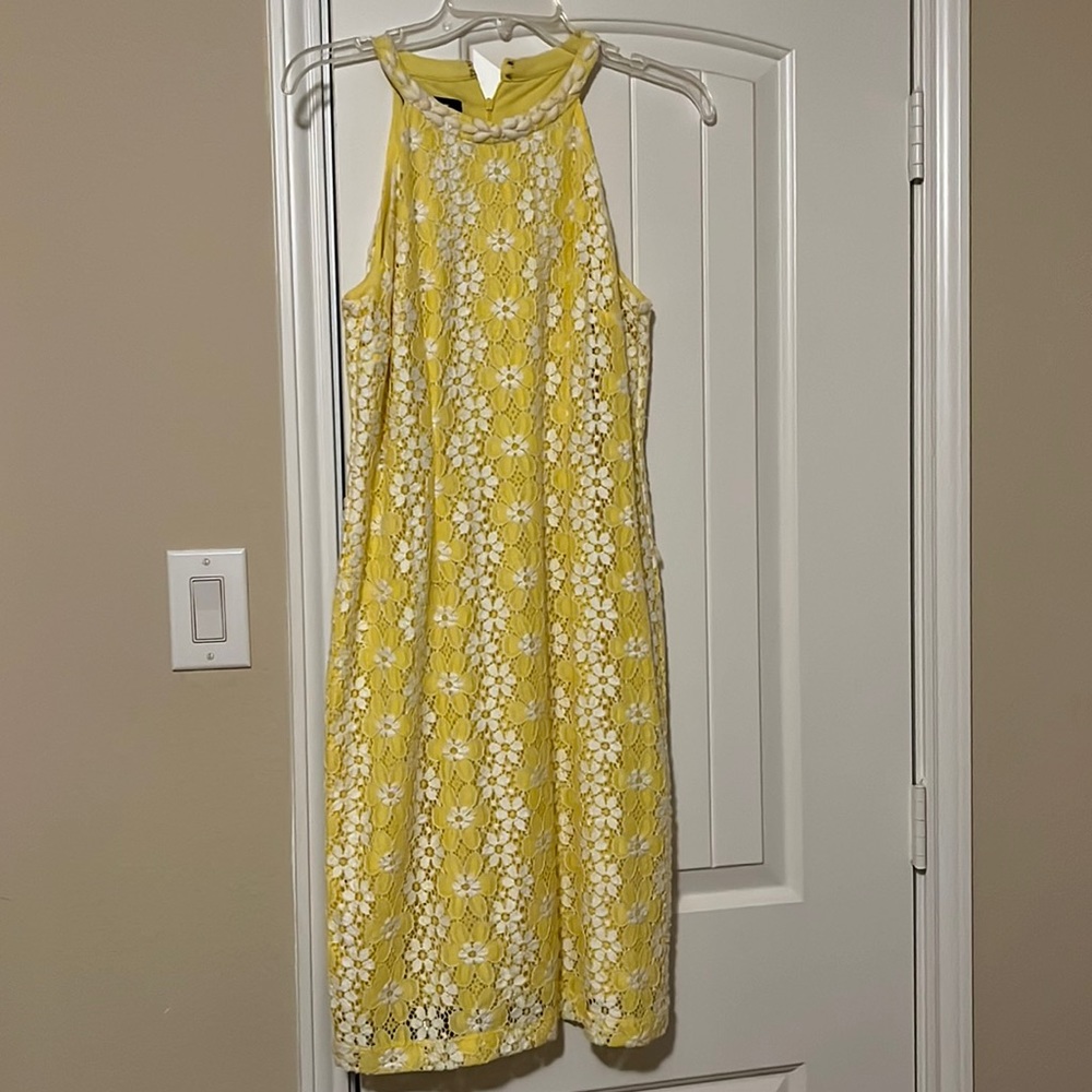 Sunny Yellow Dress with White Daisies
